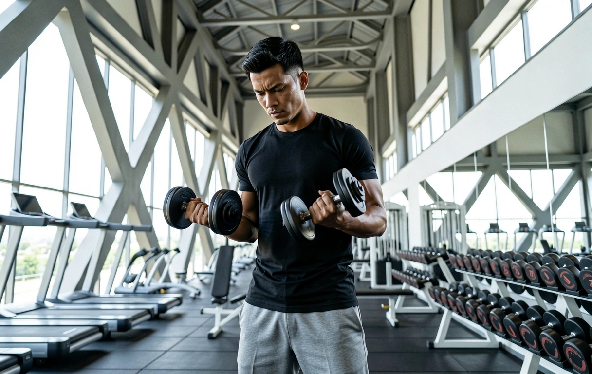 Physical discipline training at Latih Pria